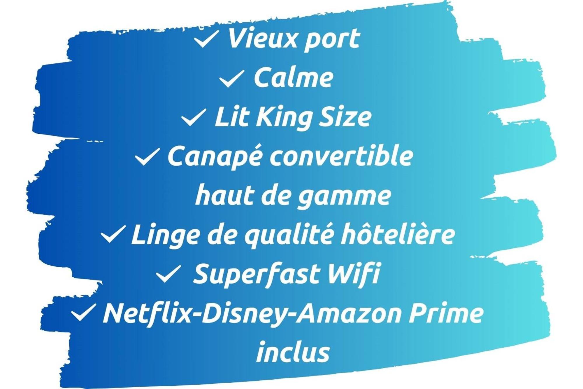 Sud Passion - Fada Vieux Port - Calme - Linge De Qualite - Lit King Size - Fibre * Marseilles